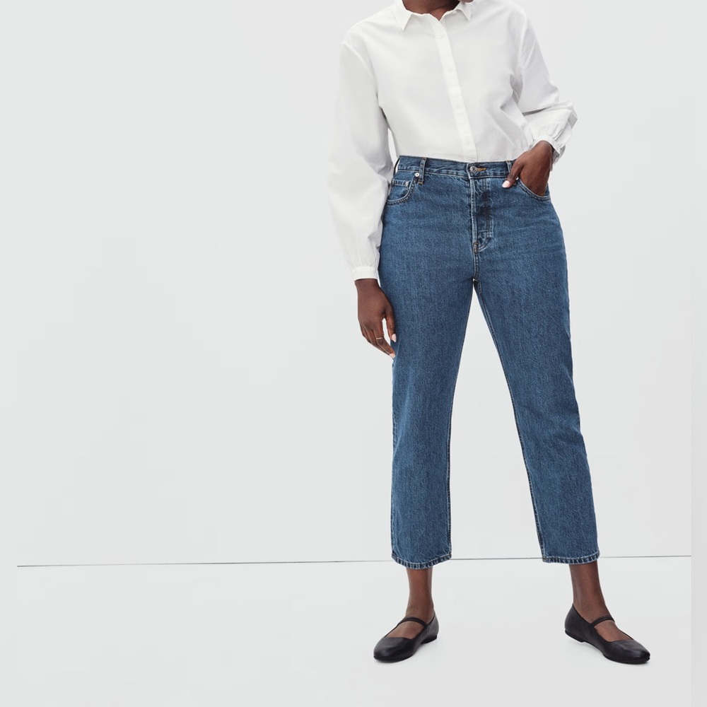 Everlane 90s Curvy Cheeky Cropped Jean size 28